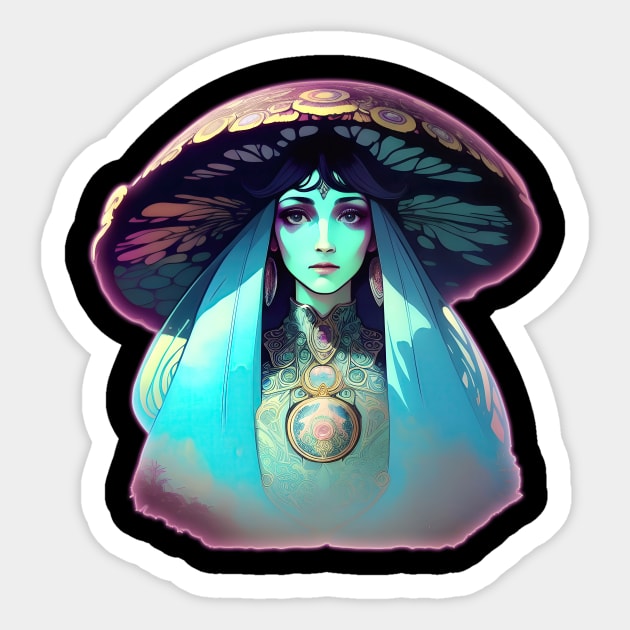 Mushroom Princess Sticker by mr.Lenny Loves ...